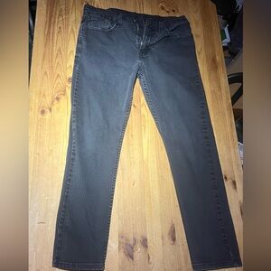 Levi's Black Straight Jeans for Men . 512